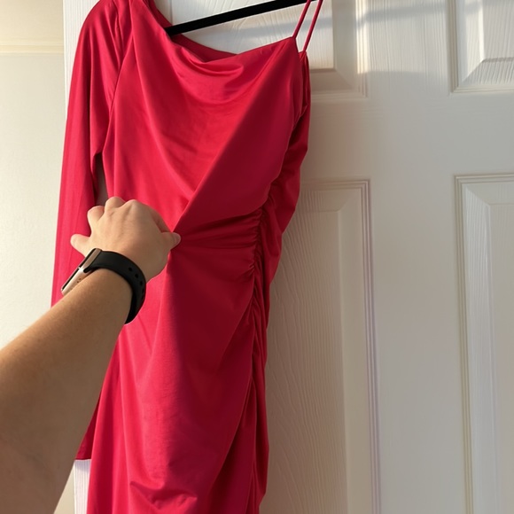 Superdown Pink One Sleeve Dress - Picture 5 of 8